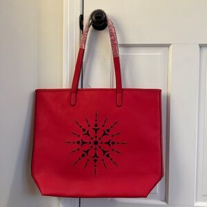 Crabtree and Evelyn Red Tote Bag